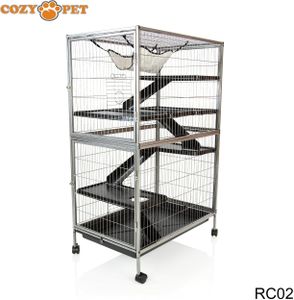 Cozy Pet Large Rodent Cage – Spacious Small Animal Habitat