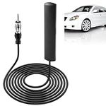 Car Aerial Universal Hidden Windshield Paste DIN Adapter with 3M/9.84FT Extension Cable AM/FM/DAB Roof Car Radio Aerial Car Antenna Replacement for Cars Motorhome Suv Audio Radio Receiver Tuner