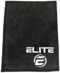 ELITE Bowling Ball Leather Shammy Pad Premium Cleaning Towel (Black)