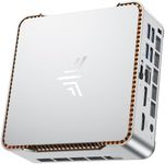 NiPoGi P2 Mini PC AMD Ryzen 4300U (4C/4T,up to 3.7GHz) Mini PC Windows 11 Pro 8GB RAM+256GB SSD Mini Computer Desktop Mini Computer 4K Triple Display/HDMI+DP+USB-C/WiFi/BT for Home/Business/School