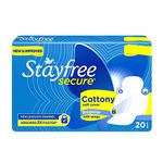 Stayfree Secure Cottony Wings (Pack of 20)