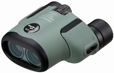 PENTAX Papilio III 8.5x21 WR Binoculars (Olive) | 50cm Close Focus to Infinity | Weather-Resistant | HD Coated Optics | Ideal for Macro Observation, Birdwatching, Wildlife & Travel
