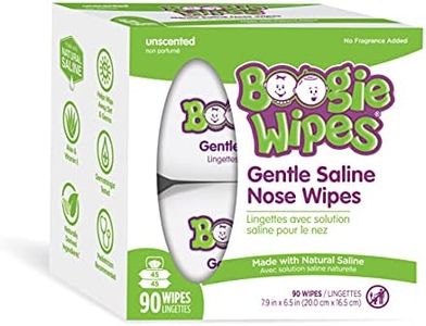 Boogie Wipes Baby Wipes Unscented by, Wet Wipes for Face, Hand, Body & Nose, Made with Vitamin E, Aloe, Chamomile and Natural Saline, 90 Count (Packaging May Vary)