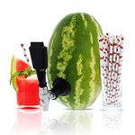 Party On Tap Watermelon Tap Kit - Keg Spout, Coring Kit, Straws, Instructions Included - Great For Dispensing Juice, Alcohol, Or any Other Beverage At Your Next Party