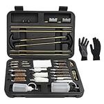 Tacsnake Universal Gun Cleaning Kit Hunting Handgun Shotgun Rifle Cleaning Kit for Guns with Travel Size Case (Brass)