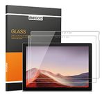 [2 pack]MEGOO Screen Protector for New Surface Pro 7 Plus/Surface Pro 7, Ultra Clear/High Response/Tempered Glass, Compatible for Microsoft Surface Pro 7 12.3 Inch (2019 Release)