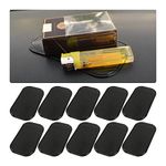 Car Dashboard Non Slip Mat, 10 Pcs Anti-Slide Sticky Pads for Auto Dashboard, Dash Grip Pad with Strong Adhesive, Heat Resistant Mats for Cell Phone Keys Sunglasses Coins, Vehicle Dash Accessories
