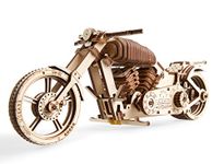 UGears Bike VM-02 | Mechanical 3D Wooden Gear Puzzles for Adults | Building Bike Toys for Kids | STEM Learning DIY Kits for Adults | Bike Statue Gift | Harley Bike Toys for Boys | DIY Kids Projects