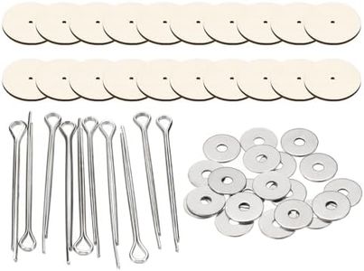 PATIKIL 40mm Doll Joints, 20 Set Removable Cotter Pin Joints Connector and Fiberboard Tray for Bear Limbs Making Head Joints DIY Crafts Accessories