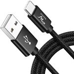 Wayona Type C 65W/3A Nylon Braided Super Fast Charging Data Transfer Cable Compatible for iPhone 15 Series, iPad, Samsung S24, S23, S22, S21, S20 M34, M15 (6 FT Pack of 1, Black)