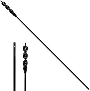 DECKRKAT 54" Flexible Installer Drill Bit - 9/16" Auger with Fish Eye Hole & Anti-Slip 3-Flat Shank for Wire Pulling Through Walls, Ceilings, Sidewalks.