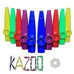 Crystaljun 20Pcs Plastic Kazoos Wit