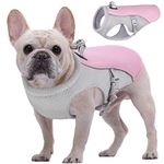 Kuoser Dog Cooling Vest, Evaporative Cooling Coat for Dogs,Breathable Pet Cooling Jacket, Safety Reflective Puppy Ice-Cooling Harness Coat, Sun-Proof Dog Summer Cooler Vest for Outdoor Activity, Pink