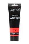 BRUSTRO Artists Acrylic Paint 120ml Fluorescent Red