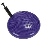 Inflated Stability Balance Board, Wobble Cushion Balance Disc for Yoga and Balance Exercise, Stability Trainer to Help Improve Sitting Posture & Back Pain Relief, Fitness (Purple)