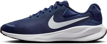 Nike Men's Revolution 7 Road Running Shoe, Midnight Navy/Pure Platinum/Bl, 5.5