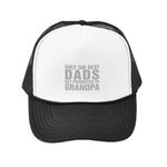 CafePress Only The Best Dads Get Promoted to Grandpa Trucker Trucker Hat, Classic Baseball Hat, Unique Trucker Cap