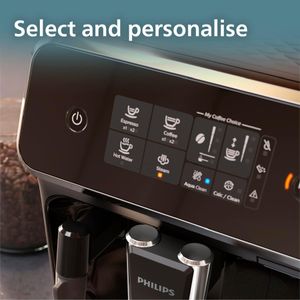 Philips 2200 Coffee Machine – Black Automatic Espresso Maker