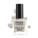 FACES CANADA Ultime Pro Splash Nail Enamel - Snow 146 (8ml) | Quick Drying | Glossy Finish | Long Lasting | No Chip Formula | High Shine Nail Polish For Women | No Harmful Chemicals