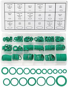 270 Piezas Juego de Juntas Tóricas de Goma 18 Tamaños Arandelas de Sellado Anillo O de Goma para Reparación de Automóviles, Fontanería, Aire Acondicionado (Verde)