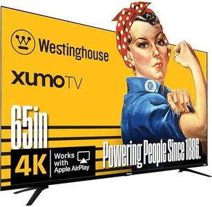 Westinghouse 65-inch Smart TV, 4K UHD Xumo TV w/ HDR10, Voice Remote, Dolby Vision, Edgeless, Flat Screen LED Television w/Apple HomeKit, Wi-Fi & Mobile Connectivity