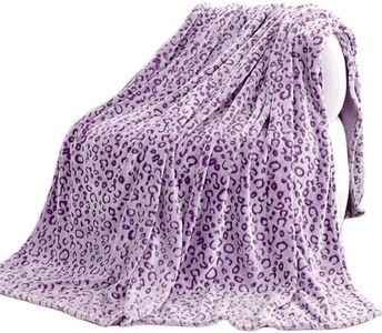 Warm Blanket Purple Lightweight Blanket Soft Throw Blankets for Bed