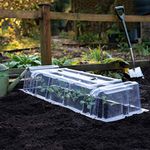 Thompson & Morgan Outdoor Garden Cloche Mini Greenhouse Growing Tunnel Plant Cloches for Vegetables, Protects Young Plants & Crops from Bad Weather & Reduces Pest Damage (1 x Mini Greenhouse Cloche)