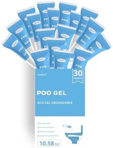 Godora 30 Packs ECO-Friendly Camping Toilet Poo Gel Powder, Portable & Fast-Absorbing Camping Toilet Gel, Rapidly Biodegradable Eco Poo Gel for Portable Toilet, Outdoor Portable Bedpans & Emergencies