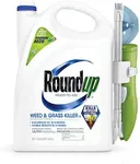 Roundup Ready-To-Use Weed & Grass Killer III -- with Sure Shot Wand, Use in & Around Vegetable Gardens, Tree Rings, Flower Beds, Patios & More, Kills to the Root, 1.33 gal.