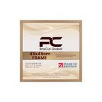 Procut Global Classic 45x45 cm Photo Frame Country Pine - Handmade Frame with Safe Perspex Front & Wall Hooks - Premium Synthetic Wood - Picture Frame UK