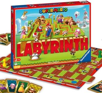 Super Mario Bros Labyrinth - The Moving Maze Family Board Game for Kids Age 7 Years and up