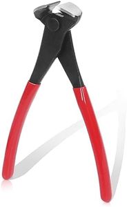 Swpeet 1Pcs 8 Inch Red High Carbon Steel Nail Puller, Pliers, Nail Remover Tool Cutting Pliers End Cutting Pliers Carpenter Tools Staple Puller Nail Puller Tool Nail Remover Nail Pliers for Cut Wires