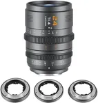 SIRUI VP-1 Vision Prime 1 T1.4 Full Frame Cine Lens, 24mm Manual Focus Cinema Lens with Pre-Installed E Mount, Interchangeable RF/Z/L Mounts (Metal Gray)