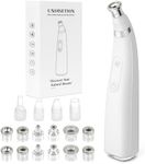 UNOISETION Diamond Microdermabrasion Machine, Cordless Handheld Dermabrasion Facial Machine with 12 Diamond Tips, Adjustable Suction Facial Skin Care Machine for Home & Travel Use