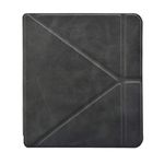 Case Cover for Kobo Libra 2 2021 Ereader with Auto Sleep Smart Function,Lightweight Slim Leather Cover(Black)