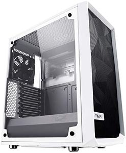 Fractal Design Cristal Templado Alto Flujo de Aire Compacto meshify C ATX PC Caso – Blanco