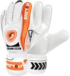 Sportout Goalkeeper Gloves with Fingersave, Breathable Soccer Goalie Gloves, 4mm Latex, for Kids, Youth and Adult