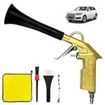 ZPSNDP Car Cleaning Gun Kit, Interior Car Detailing Tools with Nozzle and Dusting Brush, Air Blower for Car Detailing, Car Detailing Air Gun, Air Blower Gun for Car Dry Cleaning (1)