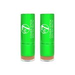 W7 Tea Tree Concealer Stick - Creamy, Skin Soothing Formula For Blemishes & Redness - Long-Lasting Concealer Makeup (Medium/Deep) - 2 Pack