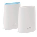 NETGEAR Orbi Tri-band Whole Home Mesh WiFi System with 3Gbps Speed (RBK50) – Router & Extender replacement covers up to 5,000 sq. ft., 2-pack includes 1 router & 1 satellite