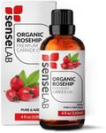 Organic Rosehip Essential Oil - 100% Pure Extract Rosehip Oil Therapeutic Grade (4 Fl Oz / 120 ml)