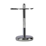 Razor and Brush Stands Shaving Shaver Stand (Silver)