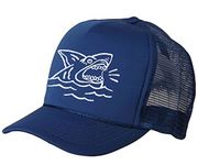 Kid's Toddler Shark Mesh Trucker Hat Cap Snapback, Navy, Kids age 4-10 (52 cm)