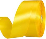 YASEO 1 1/2 Inch Yellow Solid Satin