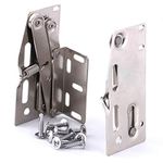 Scissor Hinges with Mounting Hardware, Tip Out Tray Hinges for Kitchen Sink or Bathroom Cabinet Organizer, Nickel Plated Steel, Pack of 2