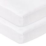 Sasma Home - 2 x Cot Bed Fitted Sheets 100% Cotton Very Soft (70 x 140 cm)