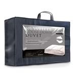 Ultimate Collection 10.5 Tog Double Bed Size 50% White Goose Down & Feather Natural Duvet Quilt 280TC 100% Cotton, Down Proof (200cm x 200cm) By Littens