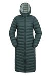 Mountain Warehouse Florence Womens Long Jacket - Padded Winter Coat Dark Khaki Womens Size 14 US