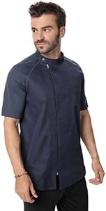 Chef Works Men's Varkala Chef Coat, Grey, Large
