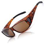 LVIOE Unisex Wear Over Prescription Glasses Rx Glasses Polarized Sunglasses